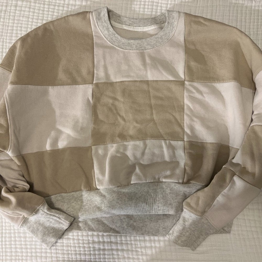 Abercrombie & Fitch Classic Crew Pattern Sweater